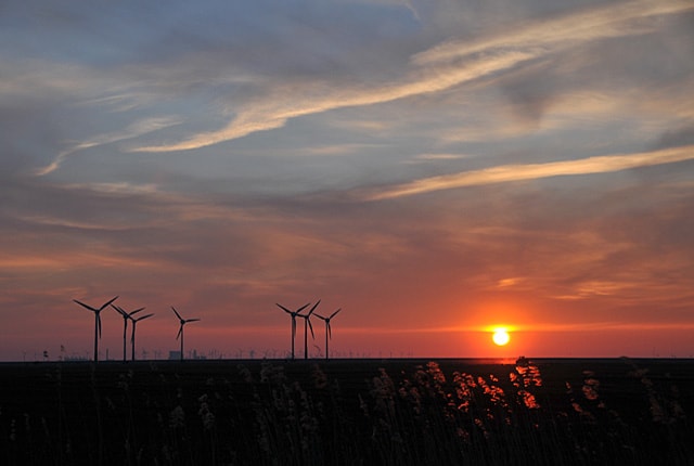 Sonnenuntergang in Ostfriesland